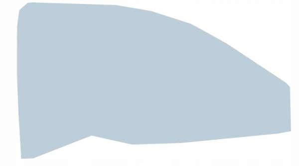 DÖRRGLAS höger AIXAM 2005 - 2008 (färgat glas)