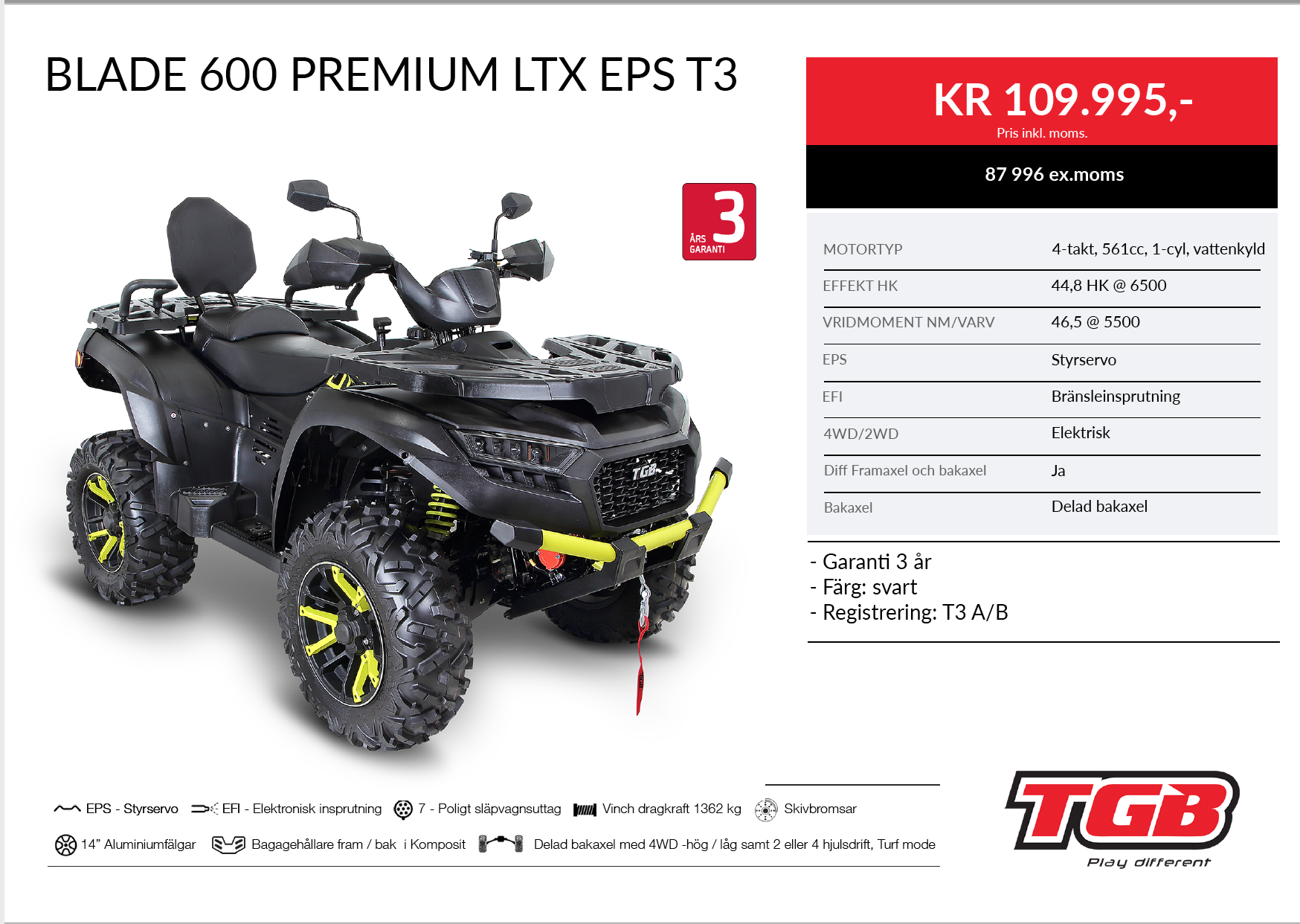 Blade 600 Premium LTX EPS T3
